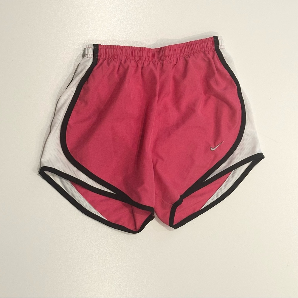 NIKE DRI-FIT PINK WHITE AND BLACK SHORTS